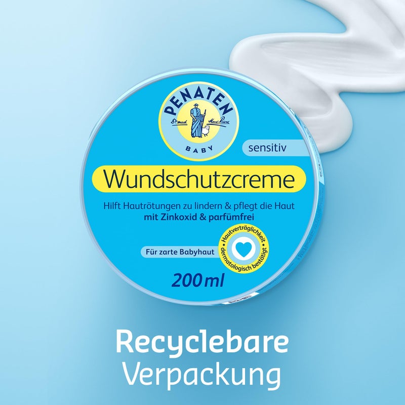 PENATEN Wound Protection Cream, Soothing Baby Wound Protection Cream with Zinc Oxide for Protection in The Diaper Area 200 ml / 6.76 Oz - Image 5